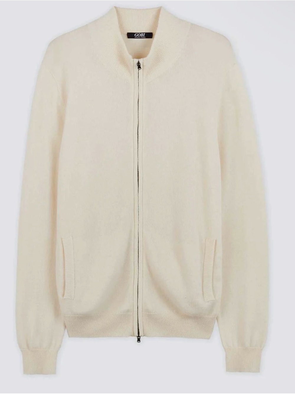 GOBI Mongolian Cashmere 100% Cashmere Zip Cardigan XL | Retails $199